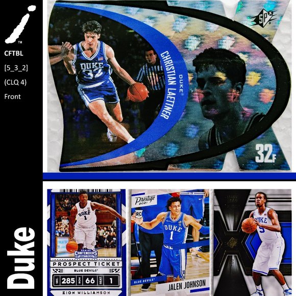 Duke Blue Devils 4 Card Lot - CBKBL [5_3_2] - Picture 1 of 9
